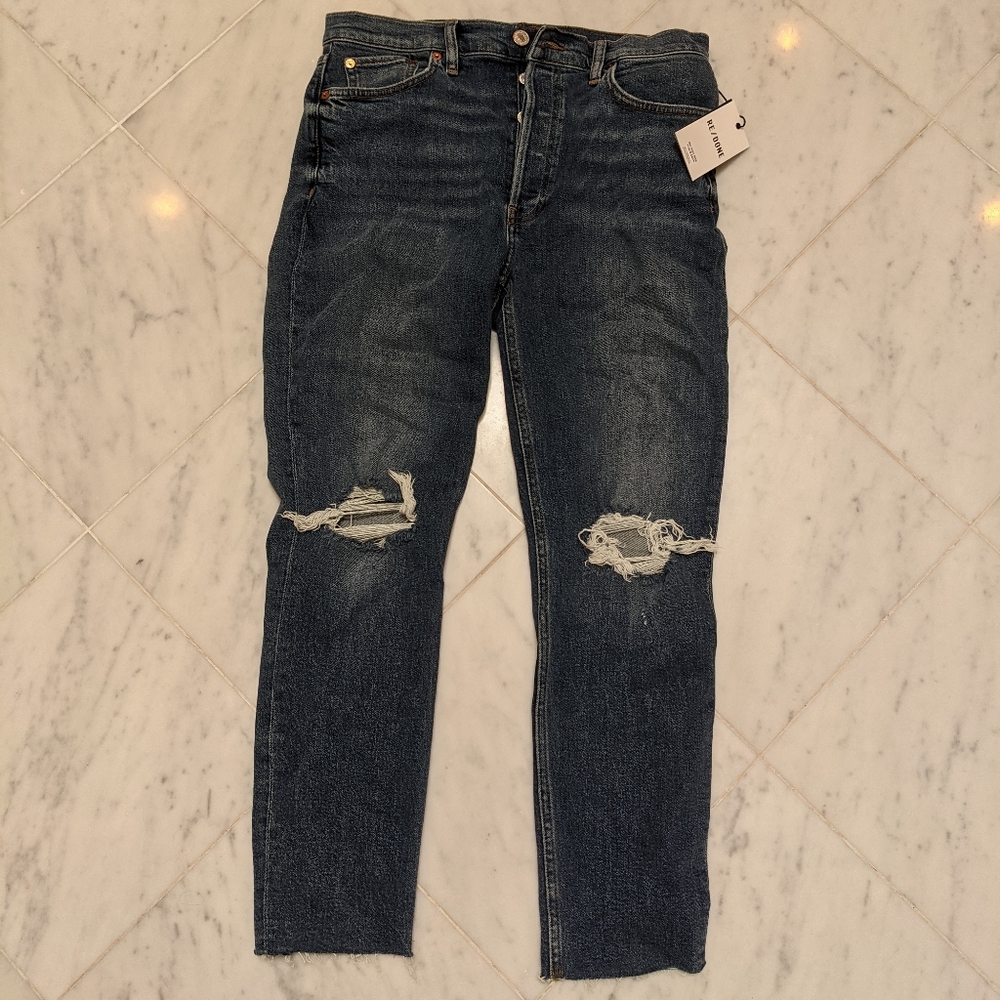 Re/done 90s high rise ankle crop size 30